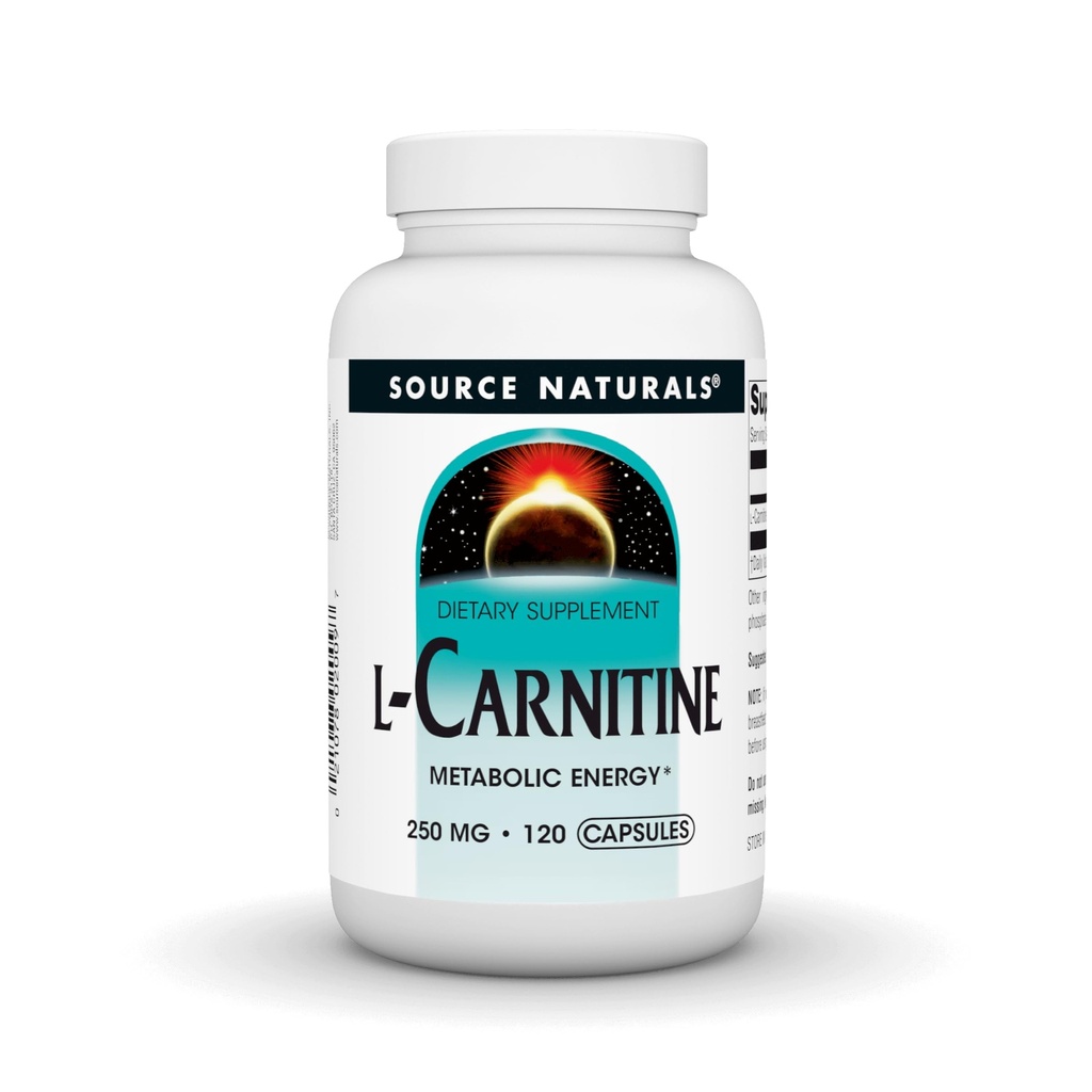 L-carnitina, energia metabolica*, 250 mg - 120 capsule
