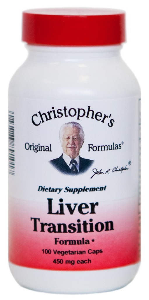 Formula Originale di Christopher Formulas Liver Transition Formula – Gentle Herbal Liver Cleanse, 450 mg, 100 capsule vegetariane