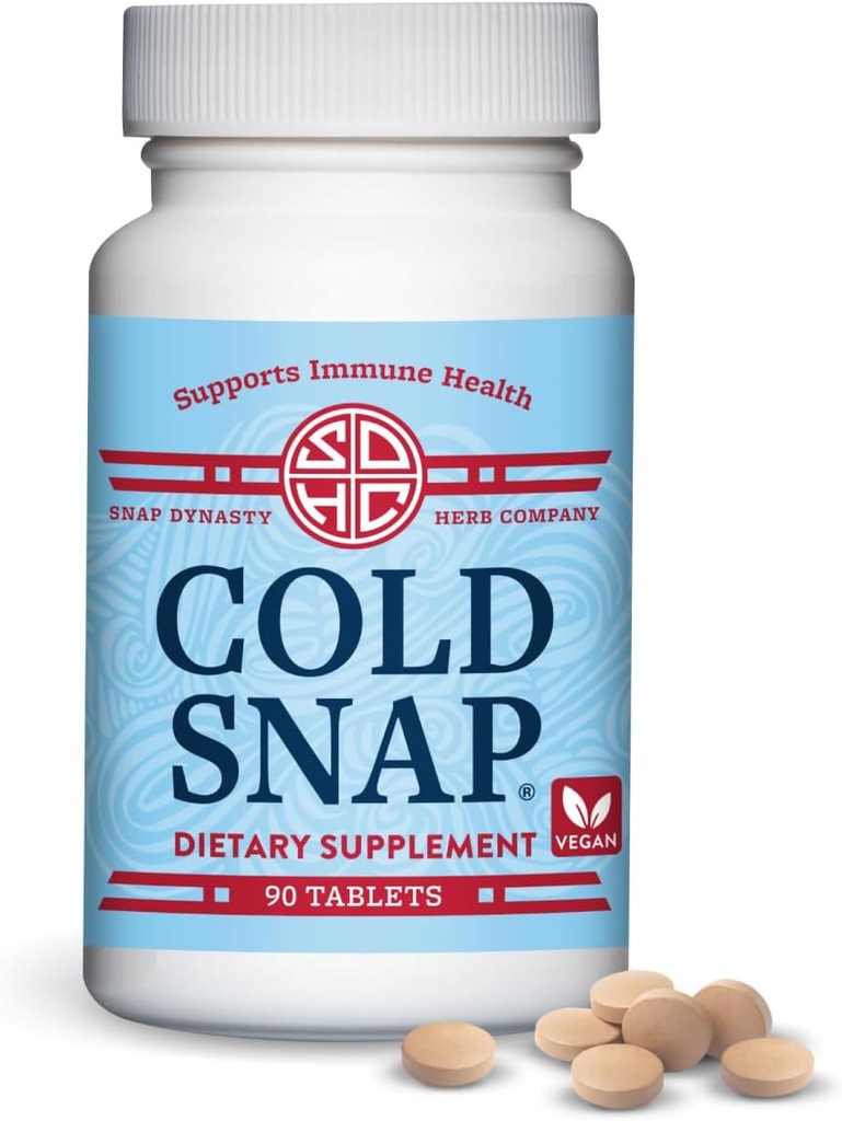 Snap Dynasty Cold Snap - Compresse 90ct, Vegan Plant Based Immune Support Supplemento