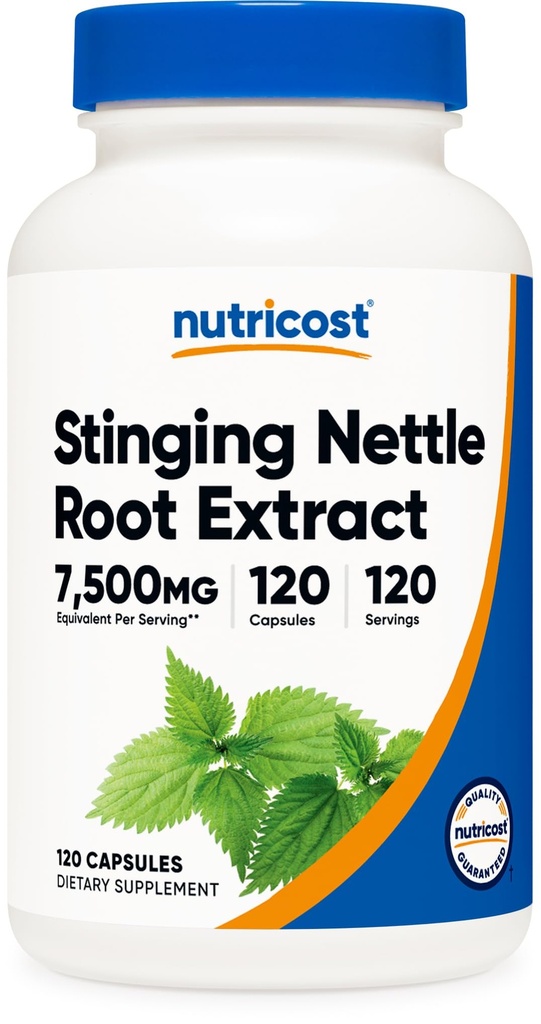 Estratto di radice di grasso 7500mg Equivalente, 120 capsule - Per vegetariani, Non OGM, Gluten Free