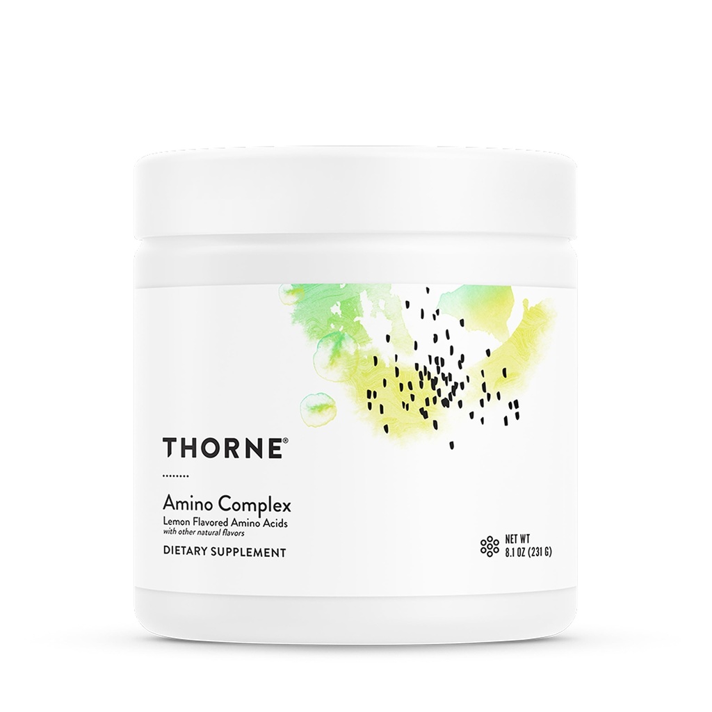 THORNE - Amino Complex - Polvere clinicamente Validata EAA e BCAA per Pre o Post-Workout - promuove la massa muscolare magra e il recupero di esercizio* - NSF certificata per lo sport - 30 Serve - 8.1 Oz - Limone