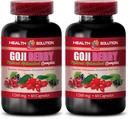 Brain e Memory Power Boost - Goji Berry - Natural ANTIOXIDANT Complex, Immune Support, Noni Supplement Pills, Mangosteen Extract, acai Berry, superfruit Complex, Energy Booster, 2 bottiglie 120 Caps
