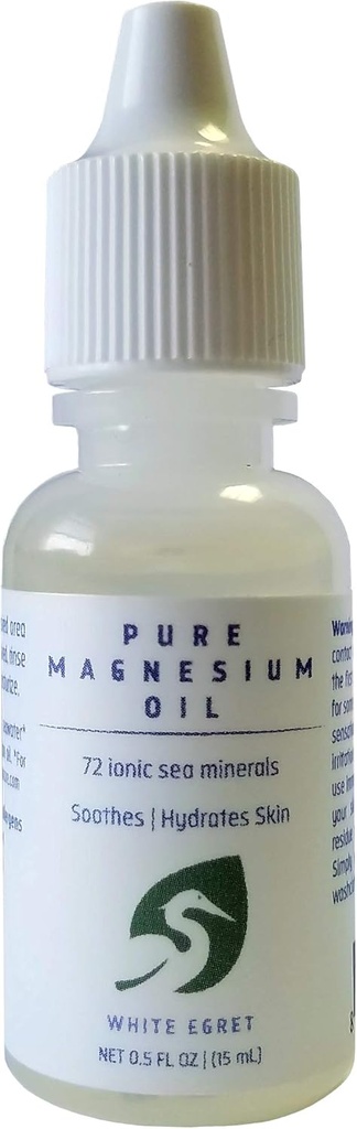 Olio di Magnesio Puro Egreto Bianco, 0,5 oz