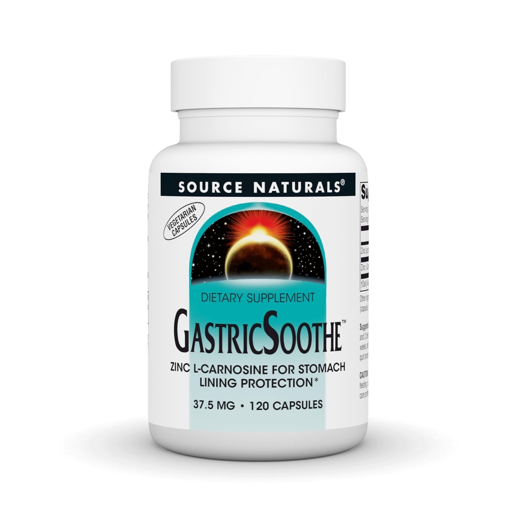 Fonte Naturals GastricSoothe Zinc L-Carnosine* - 120 Caps Veggie