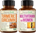 Curcumina curcuma con estratto di pepe nero & Multivitamina per le donne