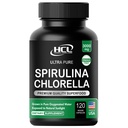 Clorella Spirulina Polvere capsule 3000 mg di BMAA alga verde blu puro gratis - Best naturale Detox Raw Vegan Vitamins Protein Green Superfood - Made in USA