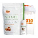 Vegan Organic Plant Protein Shake con Shaker Cup e 2 Oz Olio MCT - By 310 Nutrizione - Gluten, Latticini e Soia Gratis - 0g di Zucchero | Keto e Paleo Friendly ( Caramel salato)