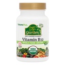 NaturesPlus Fonte di Life Garden Vitamina B12 - Confezione da 2, 60 Capsule Vegan - Vegetariano, Senza Glutine, Certificato Organico - 60 Total Servings