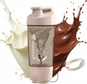 Hurricup 22 Oz Protein Shaker Bottiglia per Miscele Proteine, BPA Free Protein Shaker Cup per Protein Shakes, Whey Powder Smoothie Cup per Preworkout Mixer Bottiglia, Gym Accessori per Donne & Uomini, Grigio