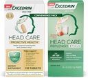 Excedrin Head Care Integratore alimentare Proattivo per la salute - 110 Conte e Cura della testa Replenish Plus Focus Drink Mix da 24 Packets Convenience Pack