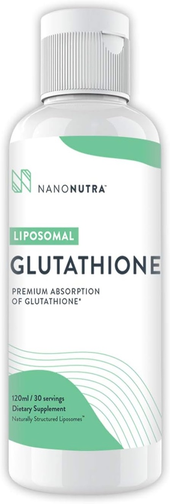 Liposomal Glutathione Antiossidante 500mg Non OGM/Non Soia Setria Liquid Glutathione Supplemento | Migliore Antiossidante Antiinvecchiamento Naturale 120ml - 30 Serve