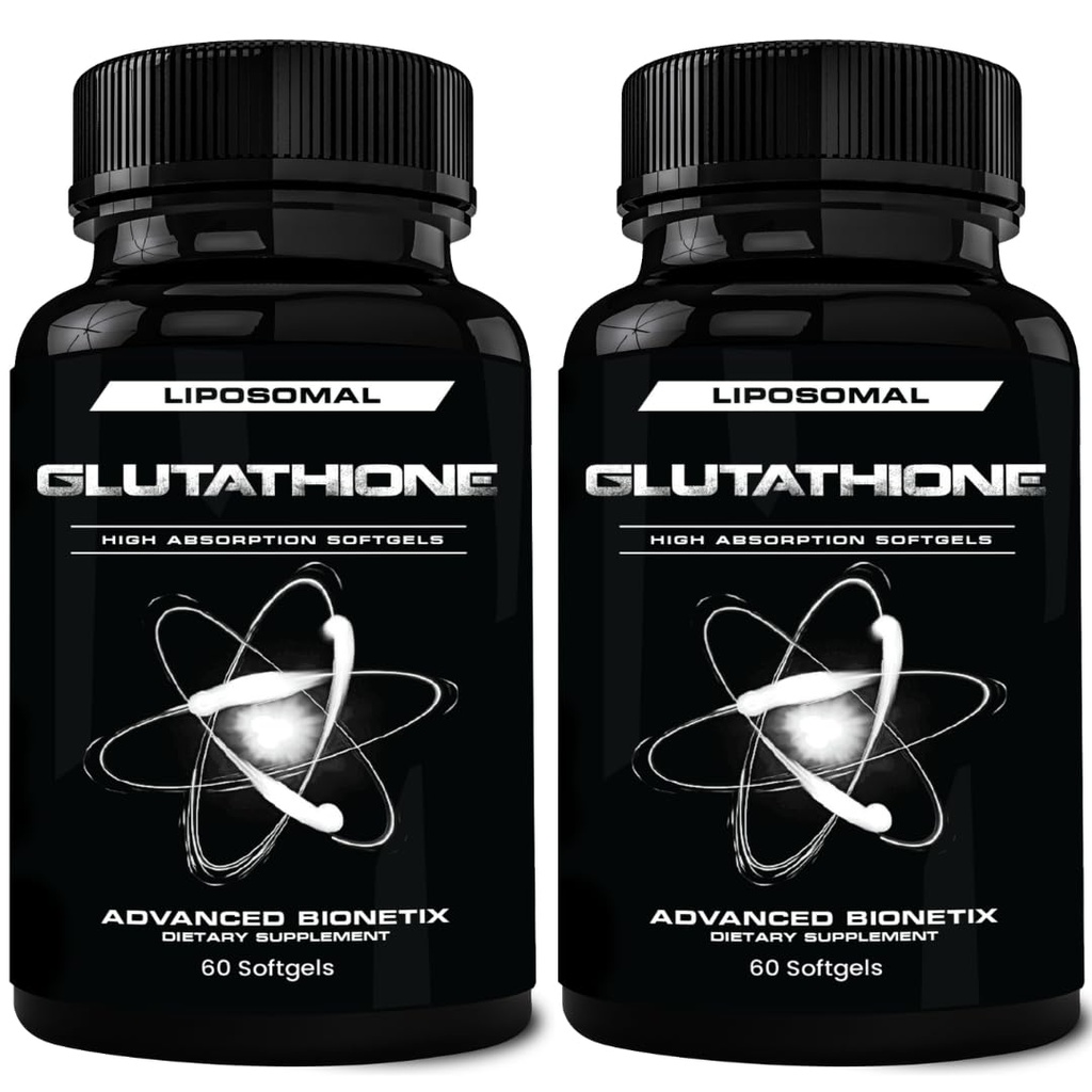 850 mg Glutathione Liposomal Supplemento | 120 Total Liposomal Softgels | Antiossidante Supplemento w/Gluta-IVTM, 100X Assorbimento Sopra Polvere Glutathione