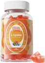 L-Lysine Gummies 1000mg - L-Lysine Integratori per Bambini e Adulti - Lip and Cold Sore* Supporto per Donne - Gummie masticabili di Lysine con Vitamina B12 - Vegan, Non OGM, Senza Glutine, 60 Conti