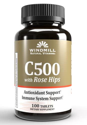 Mulino a vento C-500 con Rose HIPS Tabs 100'S Mulino a vento (Pack of 1)