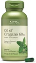 GNC Herbal Plus Olio di Oregano 60mg Supplemento, Vegetariano, Supporta General Well-Being, 100 Serve