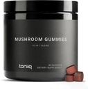 Mushroom Gummies - Ultra High Potency 10:1 Extract with Lion’s Mane, Chaga & Reishi - Potente miscela di 10-Mushroom - Laboratorio di terze parti testato - 90 Gummies