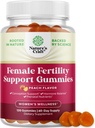 Gummie fertilità per le donne che cercano di concepire - Yummy Gummy Fertilità Supplemento per le donne con Myo-Inositol Folic Acid & Vitex Chasteberry - Vegan Non-GMO & Gluten Free - Juicy Peach (60 Servings)