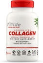 Integratori di collagene idrolizzati a vita intera - Pillole di collagene bovino per le donne e gli uomini - Capsule di collagene kosher, senza glutine - 90 capsule vegetali 2.500mg