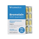 VitaMedica Bromelain & Quercetin Supplement - 500mg Bromelain 250mg Quercetin - 2400 GDU per l'immunità, il supporto congiunto, l'infiammazione e il recupero del muscolo - 20 Vegan Capsule - 5 giorni di alimentazione