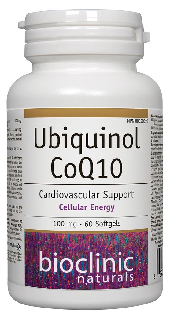 Bioclinico Naturals Ubiquinol Softgels, 60 Conte