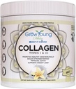 Crescere Young Fitness Collagen Protein - Vanilla, promuove la pelle, le ossa, le articolazioni, la perdita di peso, senza zucchero (12.41 oz) (1 Confezione, 20 Serve)