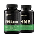 Optimum Nutrition Unflavored Creatine Monohydrate 100 capsule Bundled con Optimum Nutirtion HMB 90 capsule