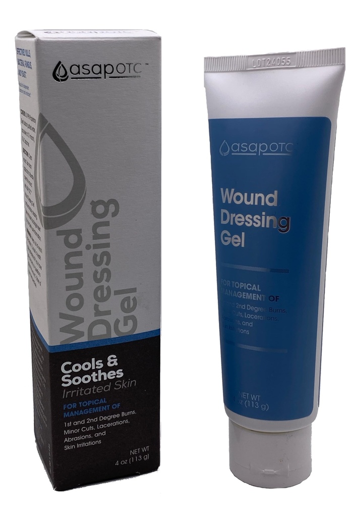 ASAP OTC Wound Dressing Gel di American Biotech Labs | SilverSol Ag4O4 24 ppm Healing & Soothing Gel | 4 Oz