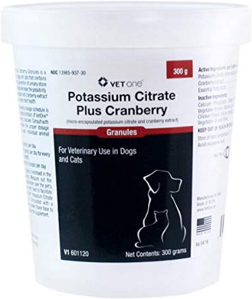 Vet One 601120 Citrato di potassio più granule di mirtillo 300 G