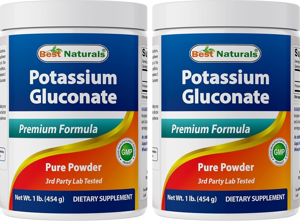 Migliore naturale Gluconato di potassio 1lb polvere (1 LB (pacchetto di 2))