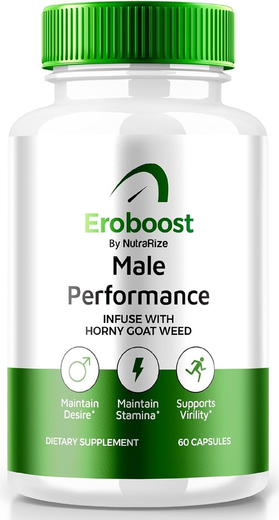 Integratore di eroboost per gli uomini, Integratore di eroboost maschile, Nutrizione quotidiana per sostenere le prestazioni di picco e benessere generale, Official Ero Boost Formula Recensioni (60 capsule)