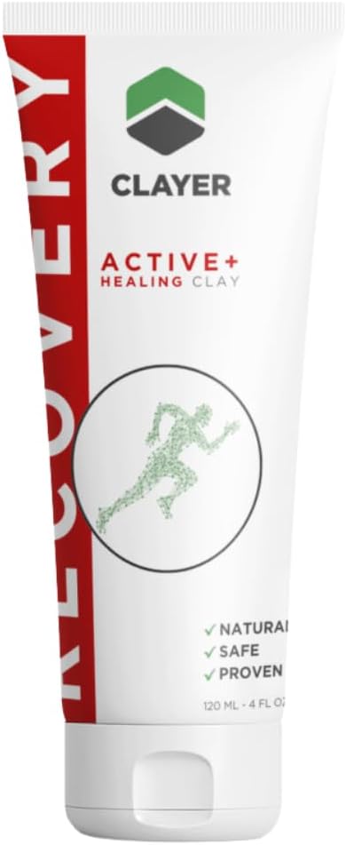 Guarigione Calcium Bentonite Argilla per Muscolo e Dolore Congiunto - Pronta all'uso - 100% Naturale - Scientifically Proven - 4 fl. oz.
