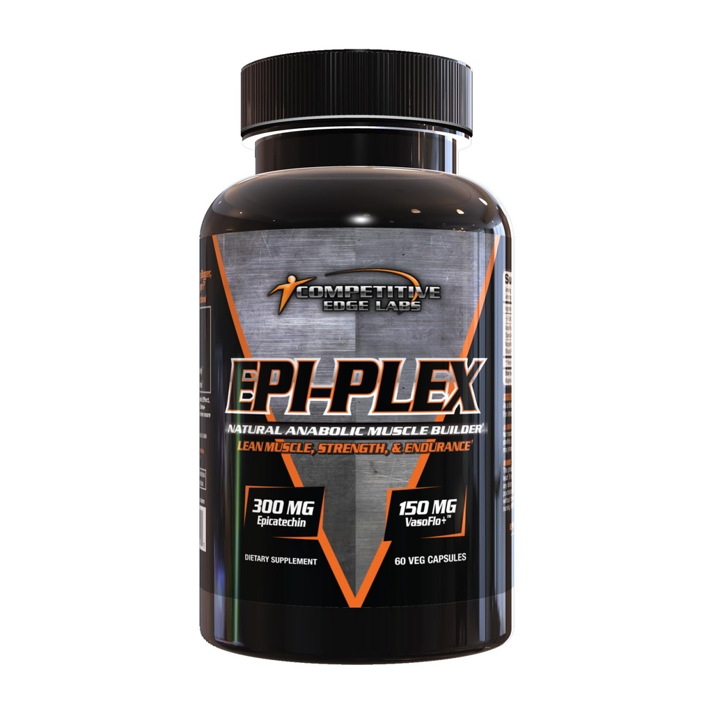 EPI-PLEX by Competitive Edge Labs (CEL ) : Booster di testosterone Epicatechin Premium per la crescita del muscolo & Magra Forza Gains 300 mg EPIPLEX