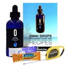 Omni Drop Program , autentico Omnitrition - Basic Bundle Include * 4 once bottiglia Omni Drops con vitamina B12 programma guida, campioni e una Snapgate 10 Ft.
