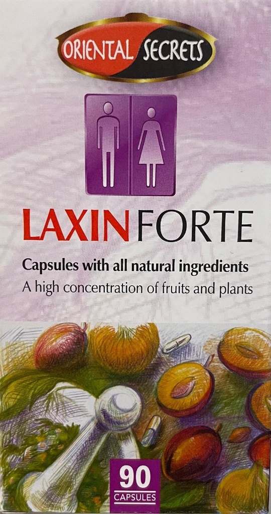 Laxin Forte regolare Bowel Movimento 90 capsule Kosher