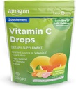 Cura di base Vitamina C Supplemento gocce, limone, arancione e pompelmo, 140 conteggio (Precedentemente SoundHealth)