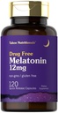 Tahoe Nutritionals Melatonin 12 mg | 120 capsule di rilascio rapido | Drug Free Supplement | Non-GMO, Gluten Free