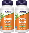 NOW Integratori, Dong Quai (Angelica sinensis) 520 mg, Supporto femminile*, 100 capsule di Veg (Pack of 2)