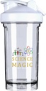 Scienza È come la magia ma reale 18 Ounce Shaker bottiglia Bere Mixer Leak-proof Pre Workout Protein Shakes Meal Sostituzione Shakes Bottiglie 500ML/18 Oz Bianco