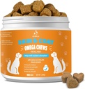 Cuscinetti per cani - Itchy Skins Dog Supplement Support Hot Spots Comfort and Shedding Allergy Joint Health with Omega 3 Fish Oil, EPA & DHA Fatty Acids, Bacon Flavor 100 Count Softs Treats