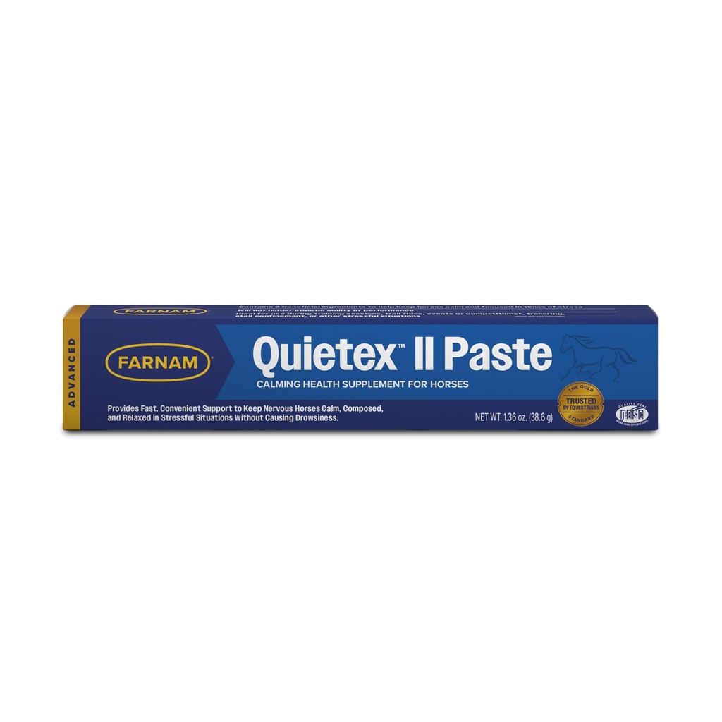 Farnam Quietex II Cavallo Calmante Incolla per Cavalli, Aiuta a gestire il comportamento nervoso e mantenere i cavalli calmi & composto in situazioni stressanti, siringa da 32,5 ml