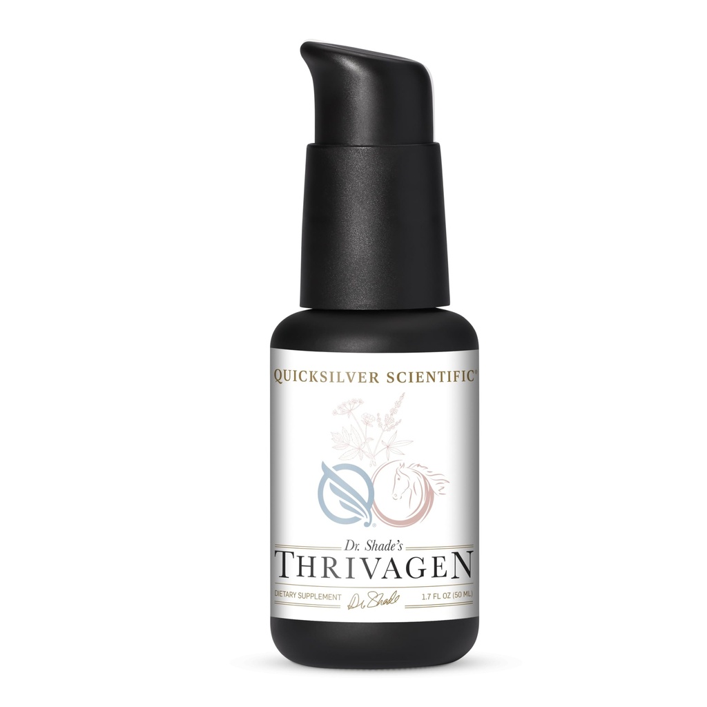 Quicksilver Scientific Thrivagen - Supplemento per la salute delle donne con 15 Energy, Ormone Balance & Adrenal Support Botanicals - Erbe adaptogene con Shatavari, Rhodiola & Maca Root (1.7oz / 50ml)