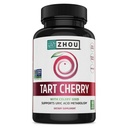 Zhou Tart Cherry Extract + Celery Seed - Capsule di Ciliegia Tart per Uomini e Donne, Tart Cherry Concentrate Pills for Sleep & Uric Acid Cleanse, 1000mg Per Pill - 60 capsule di verdure (Pack of 1)