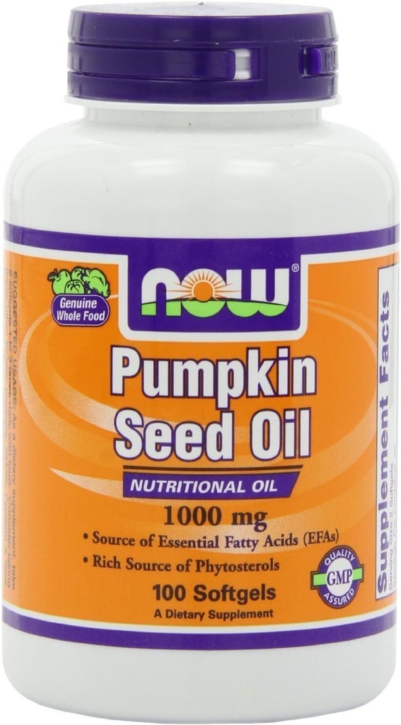 NOW Foods - Olio di zucca 1000 mg. - 100 Softgels ( Multi-Pack)