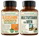 Vegan Glucosamina Chondroitin MSM Joint Support Supplement & Multivitamina completa per gli uomini