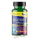 America Medic & Science Selenium 200 mcg (1 Confezione da 60 compresse) Integratore alimentare puro per uomini e donne, Trace essenziale minerale e potente antiossidante migliore per il supporto immunitario e la salute tiroide