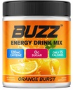 Mattina Buzz Energy Drink Powder - Energy Boost Drink Mix - Energia senza zucchero con antiossidanti - Morning Kickstart e Sport Nutrition Endurance Prodotto - 30 Serve, Burst arancione, 8 once