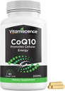 CoQ10, One Pack, 200mg, 60 Capsule Count. Promuove l'energia cellulare, antiossidante, Co q10 Supplementi, per gli uomini e le donne.