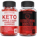 Atlantis Nutrition Keto Aceto di Sidro di Mele 60 Gummies + Testosterone Booster 2-Pack (120 Gummies)