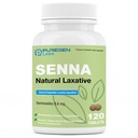 Puregen Labs Senna 8.6 mg compresse (120 conte) – Sennosi naturali Lassativo vegetale per costipazione, Bloating, Gas, Irregolarità Rilievo