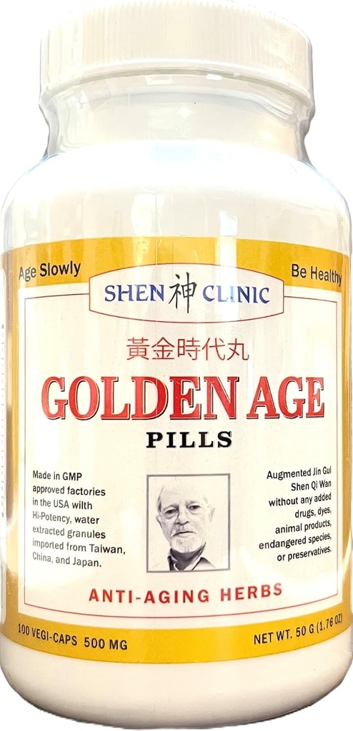 Pillole d'età d'oro Tutti i supplementi naturali per anziani - 100 capsule